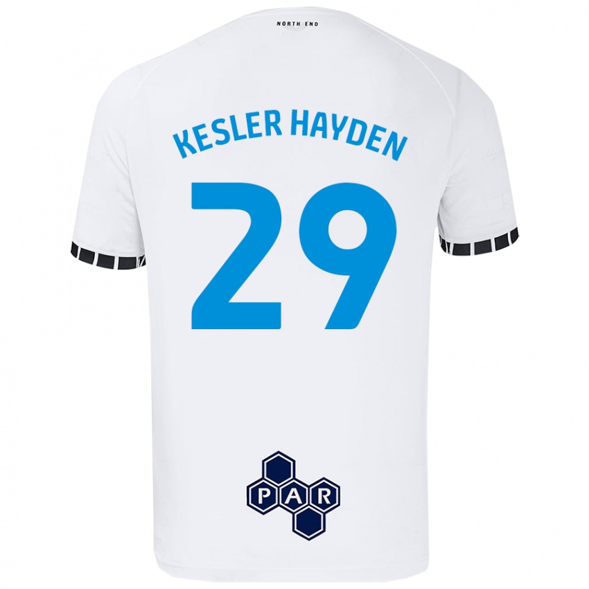 Niño Camiseta Kaine Kesler-Hayden #29 Blanco 1ª Equipación 2024/25 La Camisa