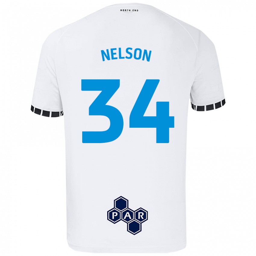 Niño Camiseta Kitt Nelson #34 Blanco 1ª Equipación 2024/25 La Camisa