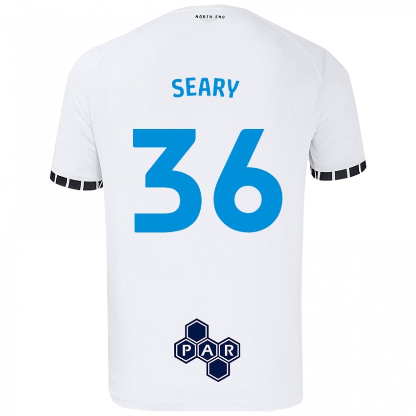 Niño Camiseta Josh Seary #36 Blanco 1ª Equipación 2024/25 La Camisa