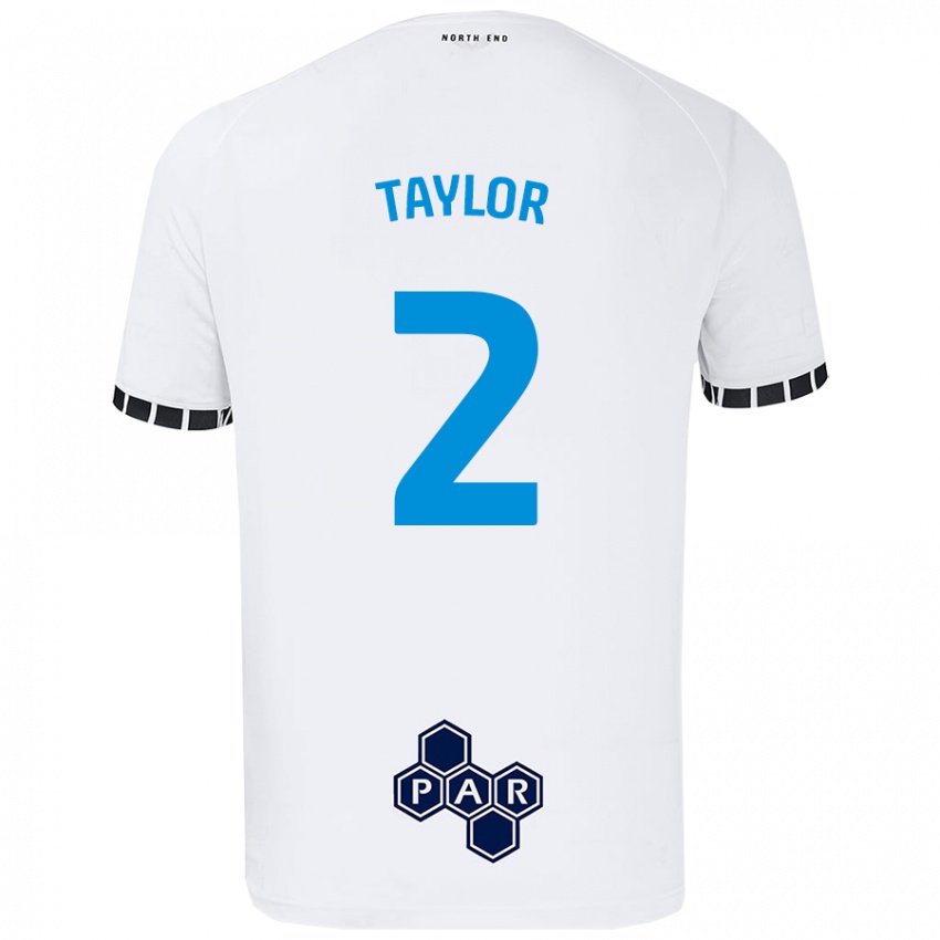 Niño Camiseta Alex Taylor #2 Blanco 1ª Equipación 2024/25 La Camisa