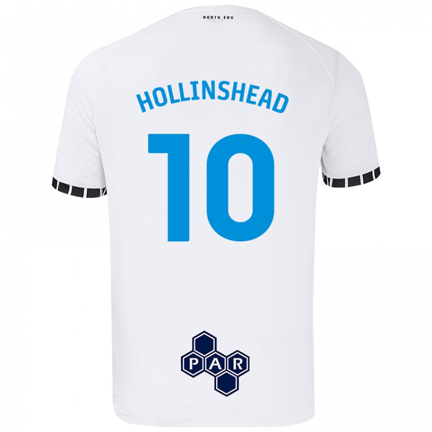 Niño Camiseta Emily Hollinshead #10 Blanco 1ª Equipación 2024/25 La Camisa