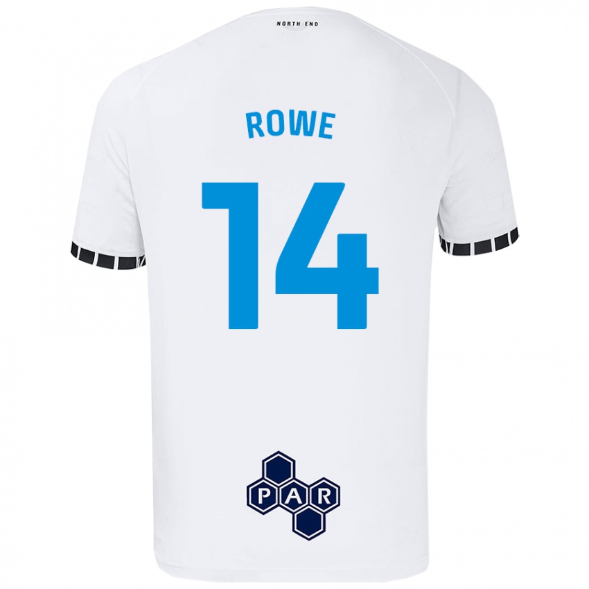 Niño Camiseta Sasha Rowe #14 Blanco 1ª Equipación 2024/25 La Camisa