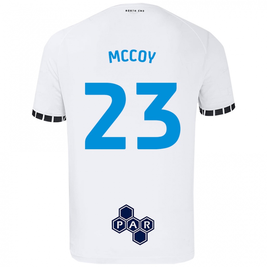 Niño Camiseta Faye Mccoy #23 Blanco 1ª Equipación 2024/25 La Camisa