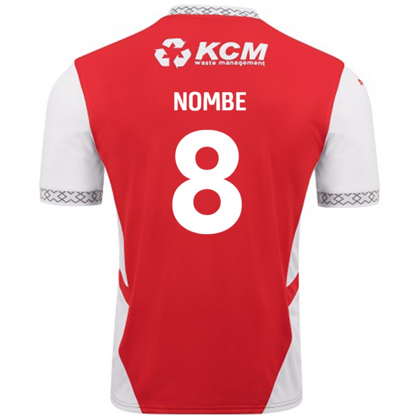 Niño Camiseta Sam Nombe #8 Rojo Blanco 1ª Equipación 2024/25 La Camisa