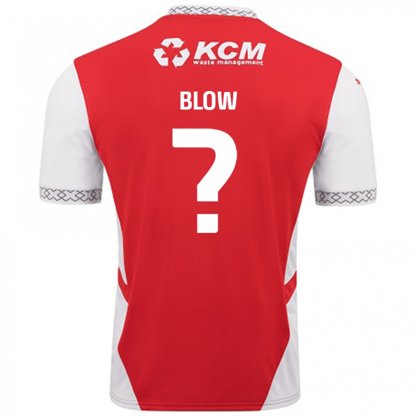 Niño Camiseta Hayden Blow #0 Rojo Blanco 1ª Equipación 2024/25 La Camisa