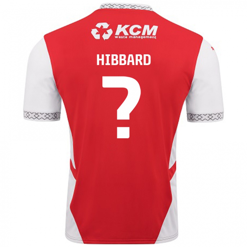 Niño Camiseta Zac Hibbard #0 Rojo Blanco 1ª Equipación 2024/25 La Camisa