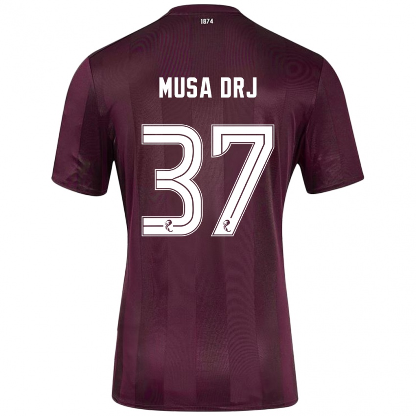 Niño Camiseta Musa Drammeh #37 Borgoña 1ª Equipación 2024/25 La Camisa