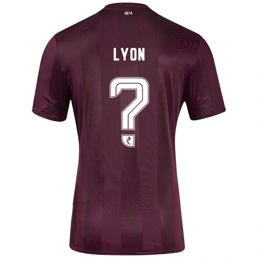 Niño Camiseta Jack Lyon #0 Borgoña 1ª Equipación 2024/25 La Camisa