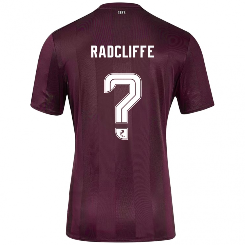 Niño Camiseta Josh Radcliffe #0 Borgoña 1ª Equipación 2024/25 La Camisa