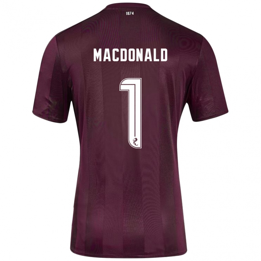 Niño Camiseta Jamie Macdonald #1 Borgoña 1ª Equipación 2024/25 La Camisa