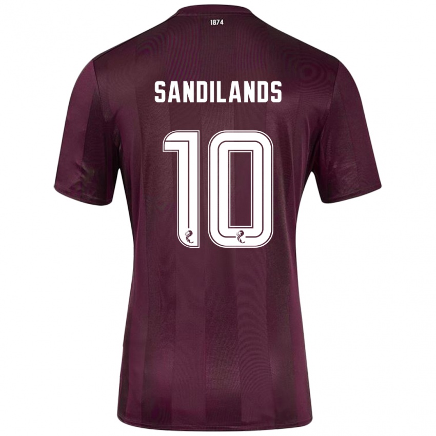 Niño Camiseta Callum Sandilands #10 Borgoña 1ª Equipación 2024/25 La Camisa