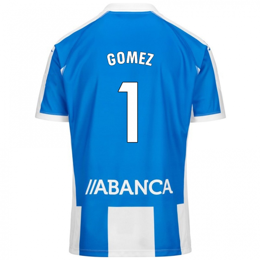 Niño Camiseta Yohana Gómez #1 Azul Blanco 1ª Equipación 2024/25 La Camisa