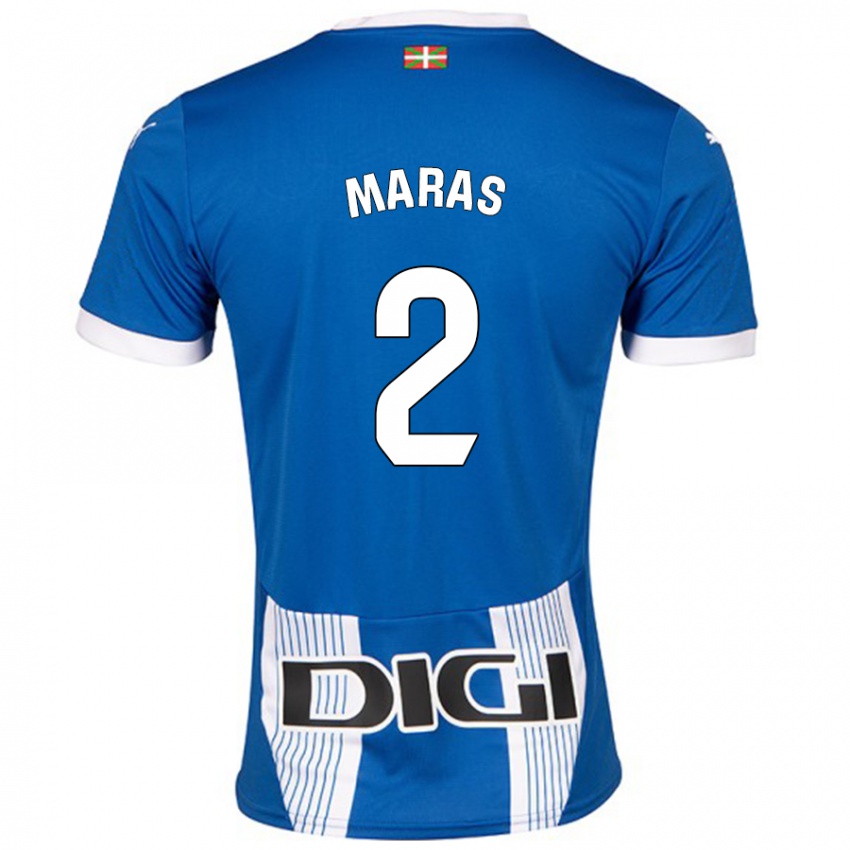 Niño Camiseta Nikola Maras #2 Azul 1ª Equipación 2024/25 La Camisa