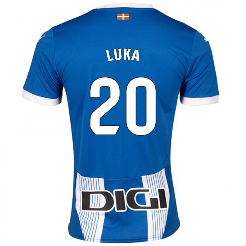 Niño Camiseta Luka Romero #20 Azul 1ª Equipación 2024/25 La Camisa