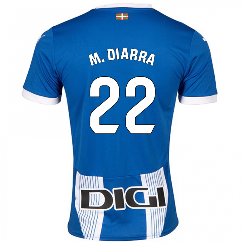 Niño Camiseta Moussa Diarra #22 Azul 1ª Equipación 2024/25 La Camisa