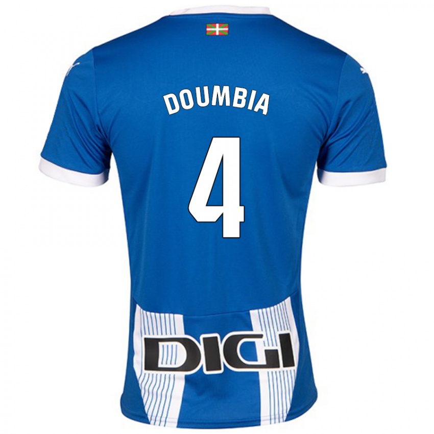 Niño Camiseta Daouda Doumbia #4 Azul 1ª Equipación 2024/25 La Camisa