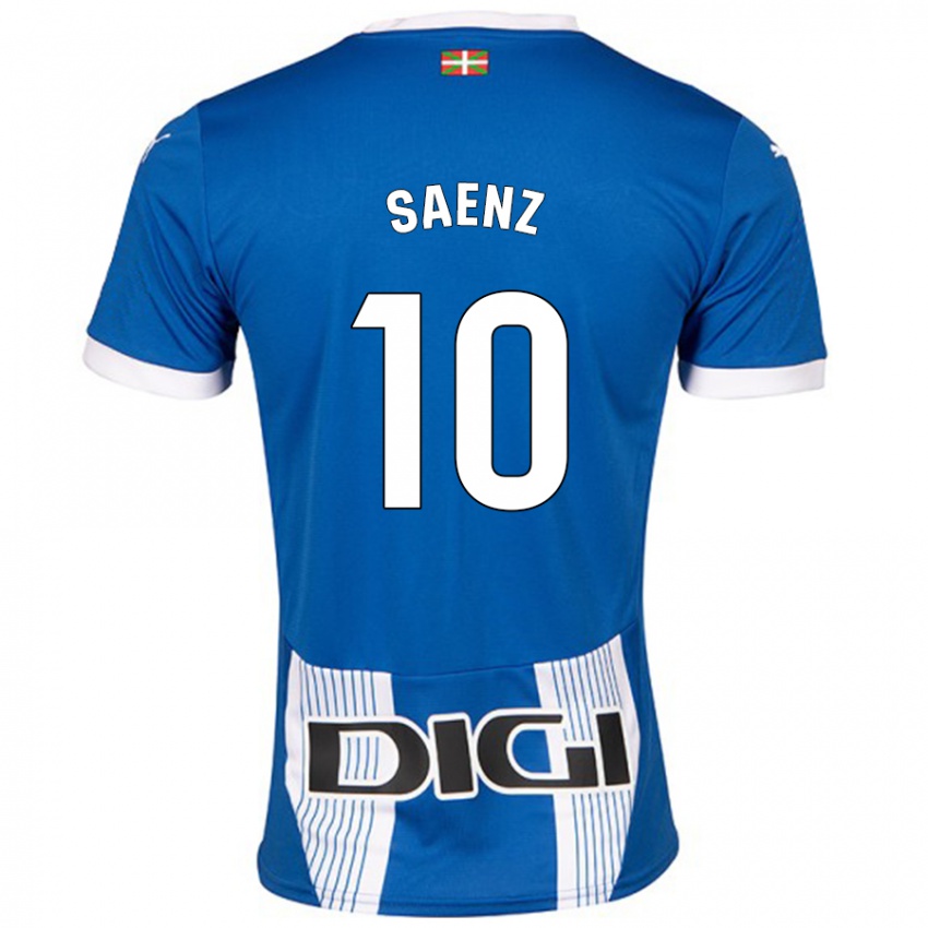 Niño Camiseta Iñaki Saenz #10 Azul 1ª Equipación 2024/25 La Camisa