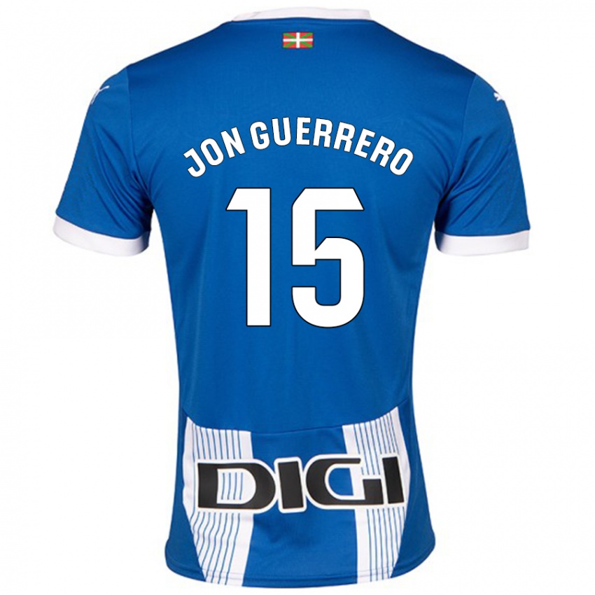 Niño Camiseta Julen Jon Guerrero #15 Azul 1ª Equipación 2024/25 La Camisa