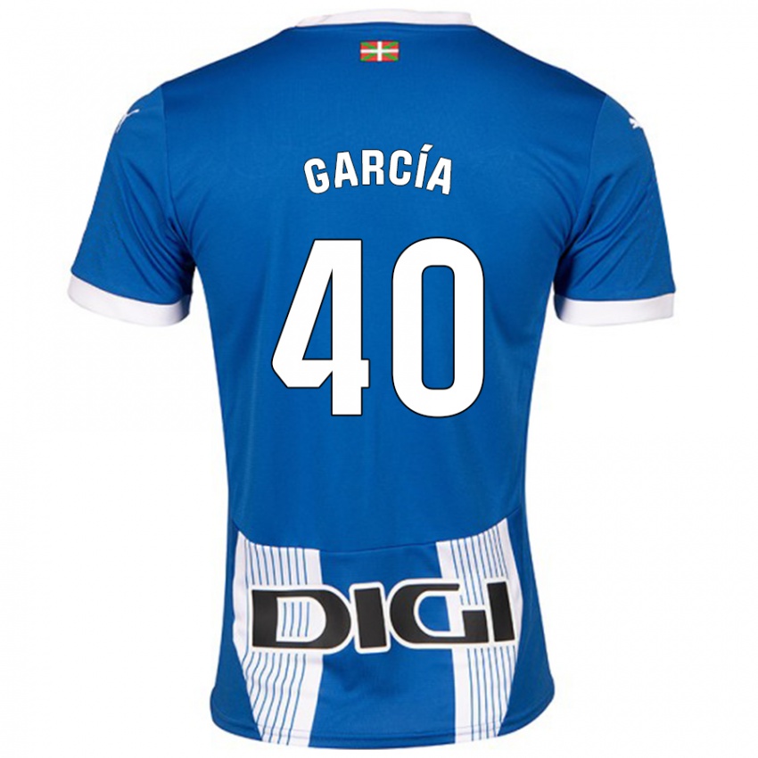 Niño Camiseta Álvaro García #40 Azul 1ª Equipación 2024/25 La Camisa