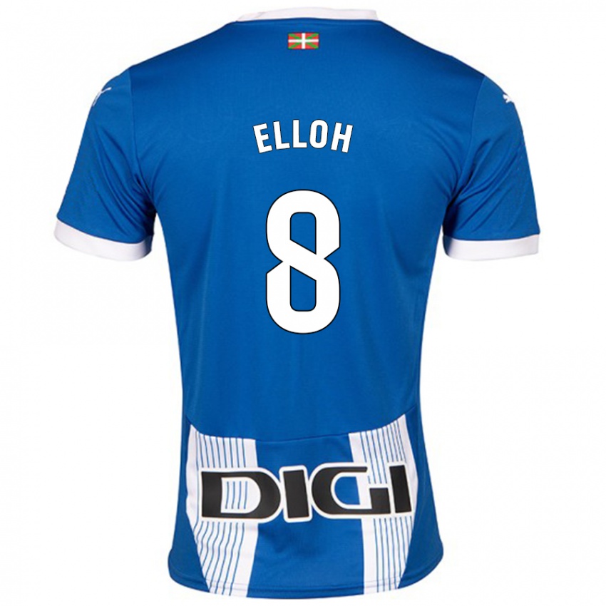 Niño Camiseta Rebecca Elloh #8 Azul 1ª Equipación 2024/25 La Camisa