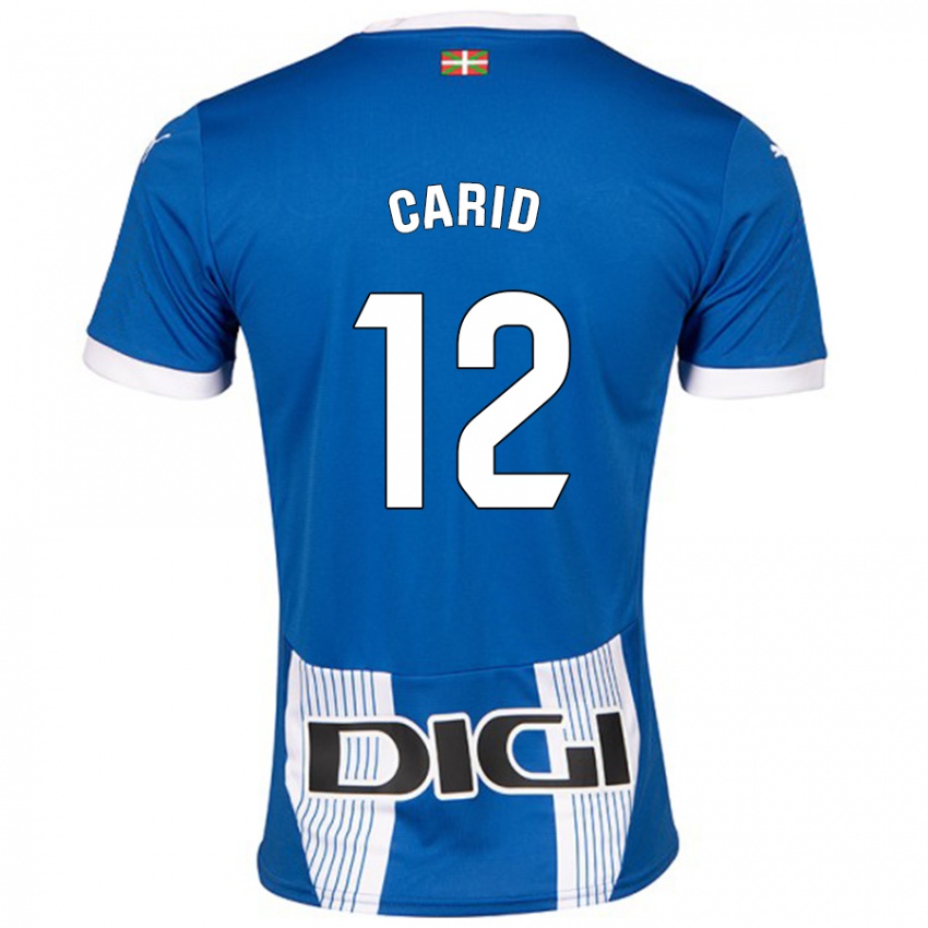 Niño Camiseta Andrea Carid #12 Azul 1ª Equipación 2024/25 La Camisa