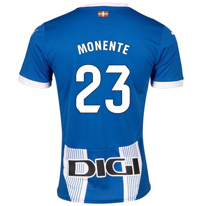 Niño Camiseta Leyre Monente #23 Azul 1ª Equipación 2024/25 La Camisa