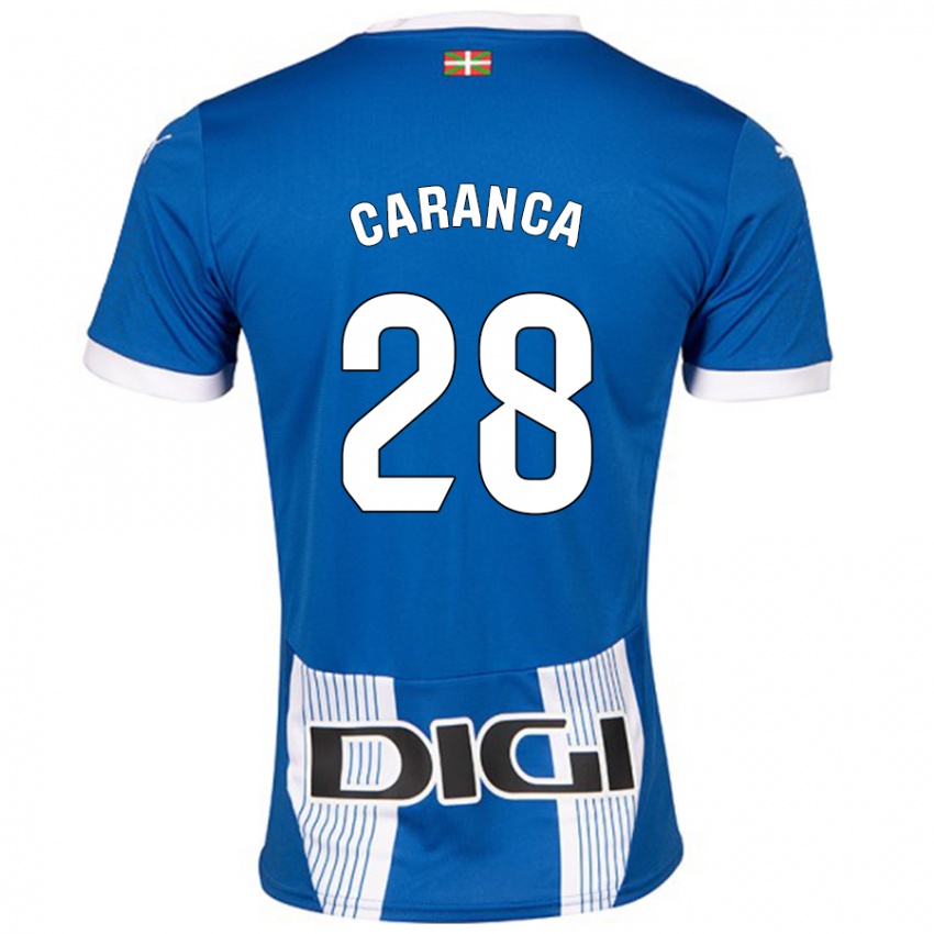 Niño Camiseta Sara Caranca #28 Azul 1ª Equipación 2024/25 La Camisa