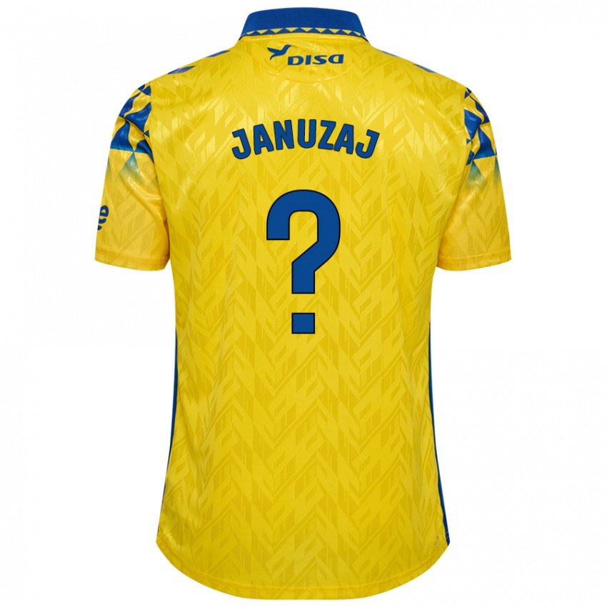 Niño Camiseta Adnan Januzaj #0 Amarillo Azul 1ª Equipación 2024/25 La Camisa