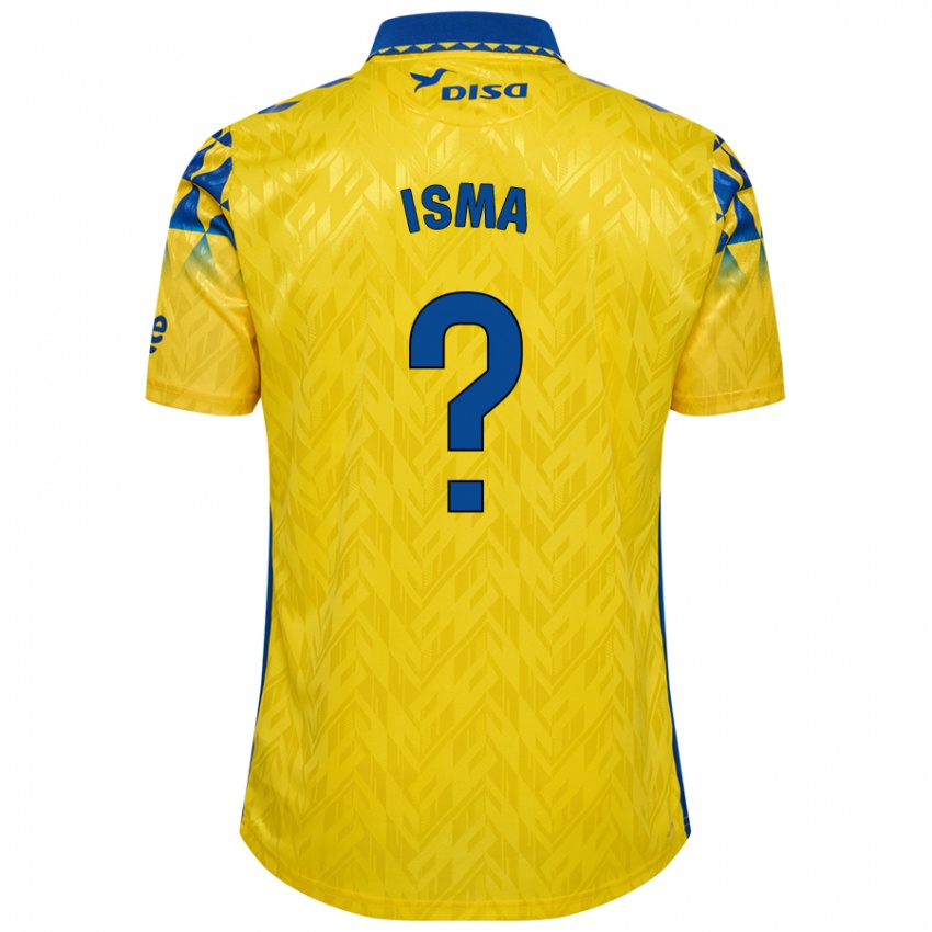 Niño Camiseta Isma Hernández #0 Amarillo Azul 1ª Equipación 2024/25 La Camisa