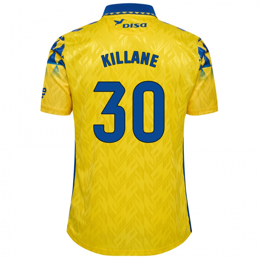 Niño Camiseta Álvaro Killane #30 Amarillo Azul 1ª Equipación 2024/25 La Camisa