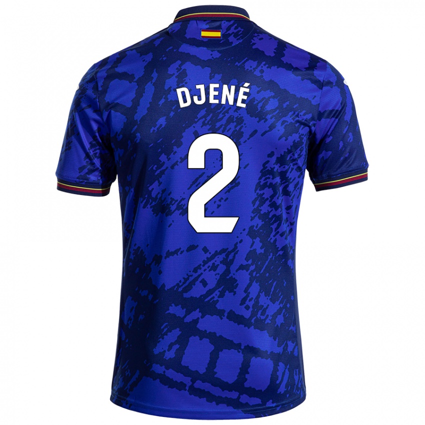 Niño Camiseta Djené #2 Azul Más Oscuro 1ª Equipación 2024/25 La Camisa