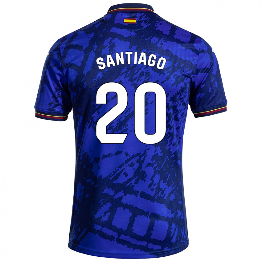 Niño Camiseta Yellu Santiago #20 Azul Más Oscuro 1ª Equipación 2024/25 La Camisa