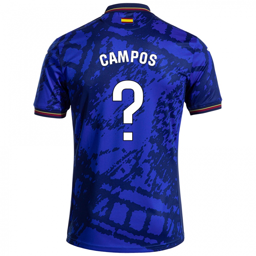 Niño Camiseta Álex Campos #0 Azul Más Oscuro 1ª Equipación 2024/25 La Camisa