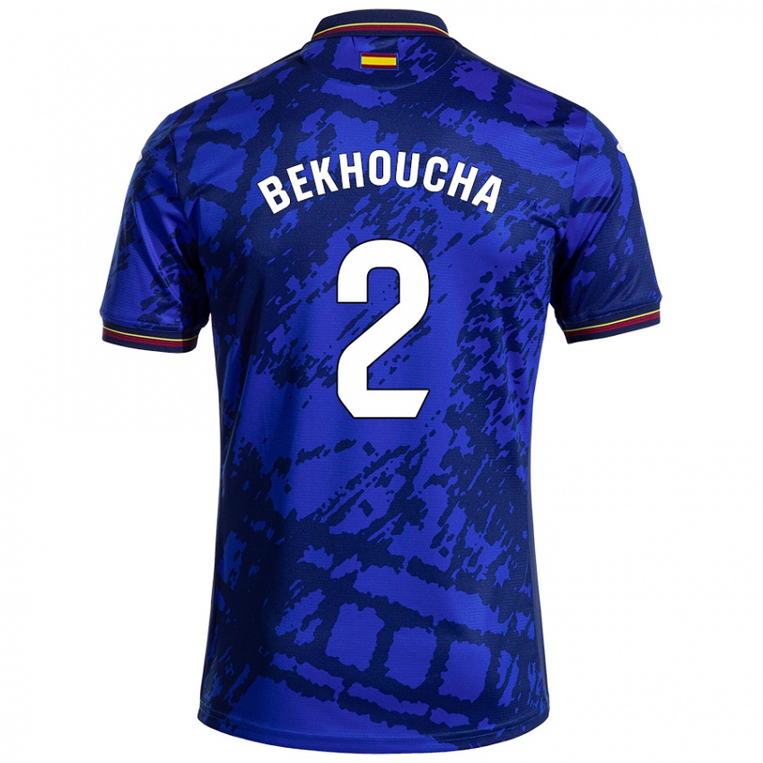 Niño Camiseta Ismael Bekhoucha #2 Azul Más Oscuro 1ª Equipación 2024/25 La Camisa