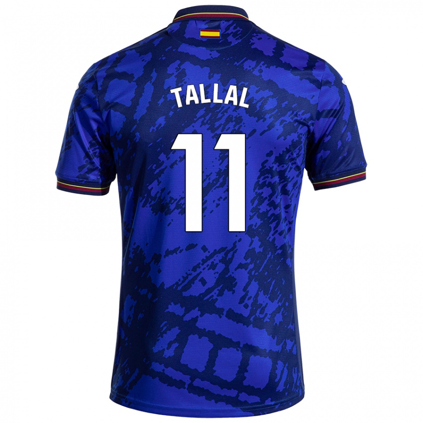 Niño Camiseta Yassin Tallal #11 Azul Más Oscuro 1ª Equipación 2024/25 La Camisa