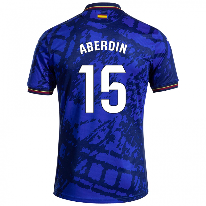 Niño Camiseta Nabil Aberdin #15 Azul Más Oscuro 1ª Equipación 2024/25 La Camisa