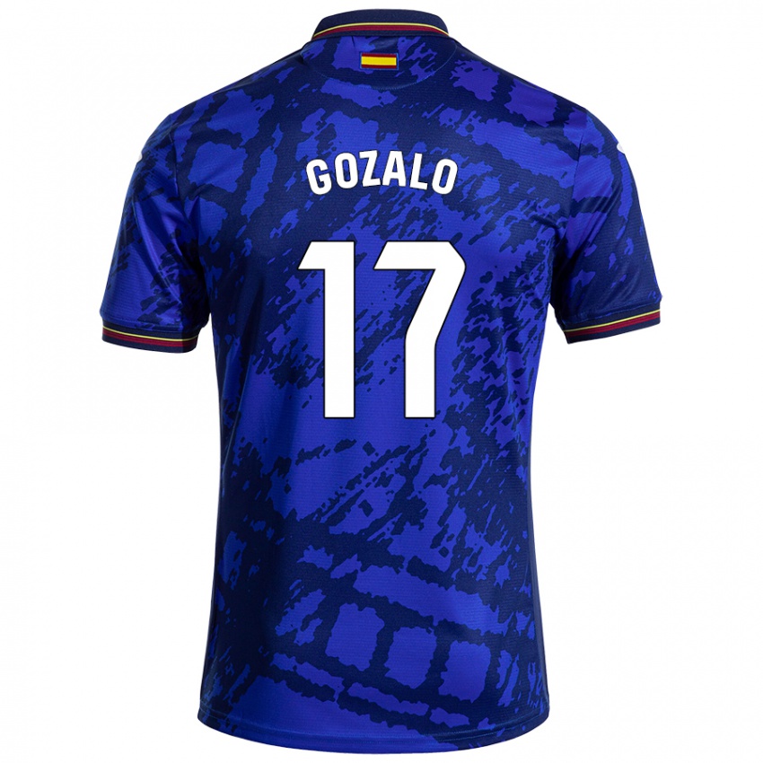 Niño Camiseta Marcos Gozalo #17 Azul Más Oscuro 1ª Equipación 2024/25 La Camisa