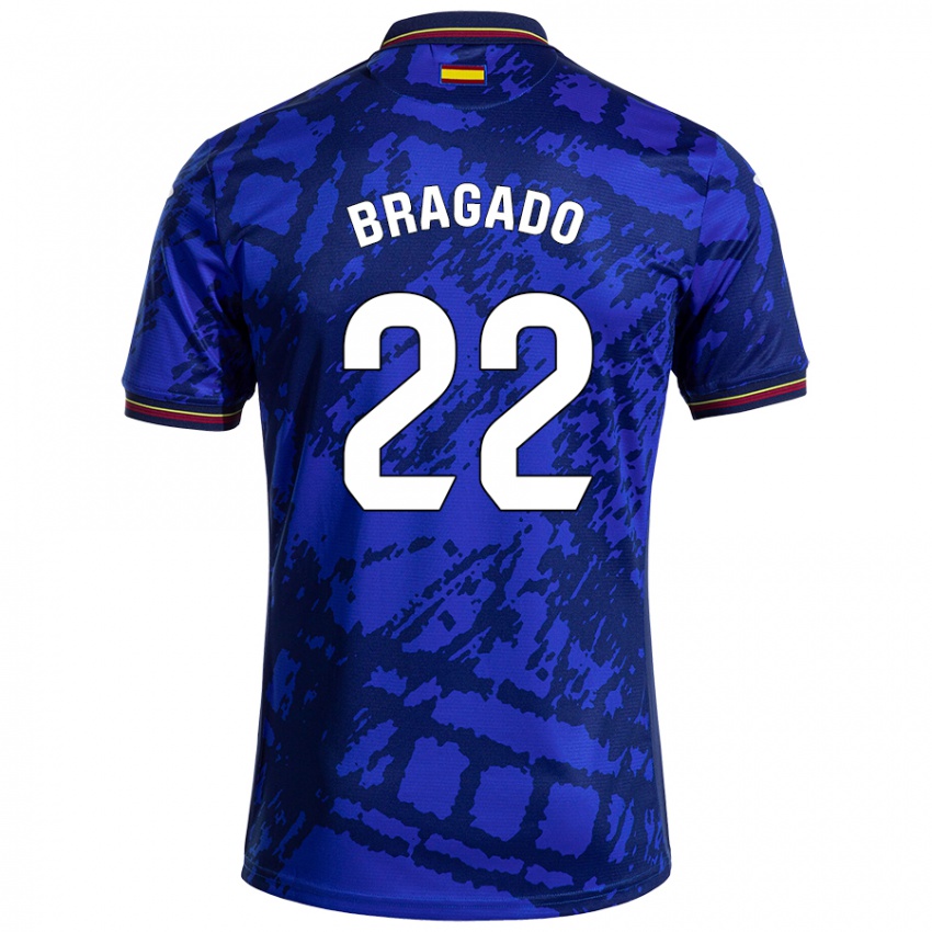 Niño Camiseta Alonso Bragado #22 Azul Más Oscuro 1ª Equipación 2024/25 La Camisa