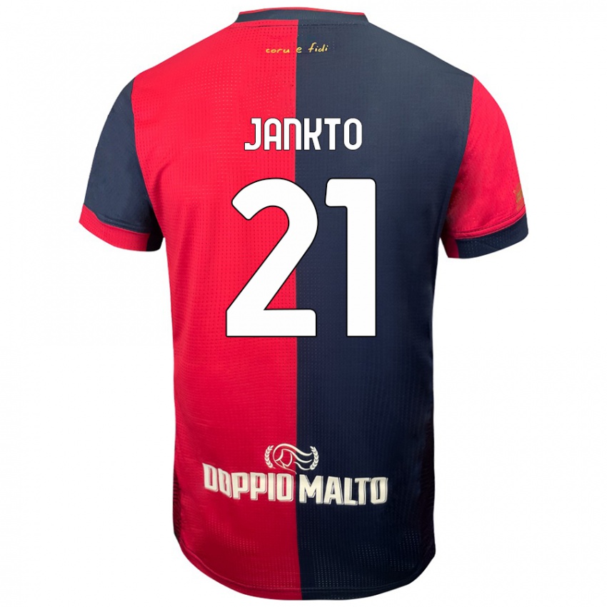 Niño Camiseta Jakub Jankto #21 Rojo Azul Más Oscuro 1ª Equipación 2024/25 La Camisa