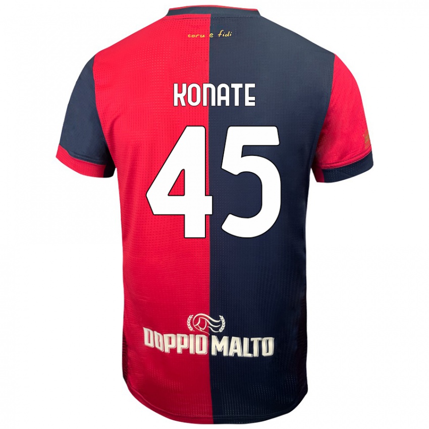 Niño Camiseta Ismael Konate #45 Rojo Azul Más Oscuro 1ª Equipación 2024/25 La Camisa