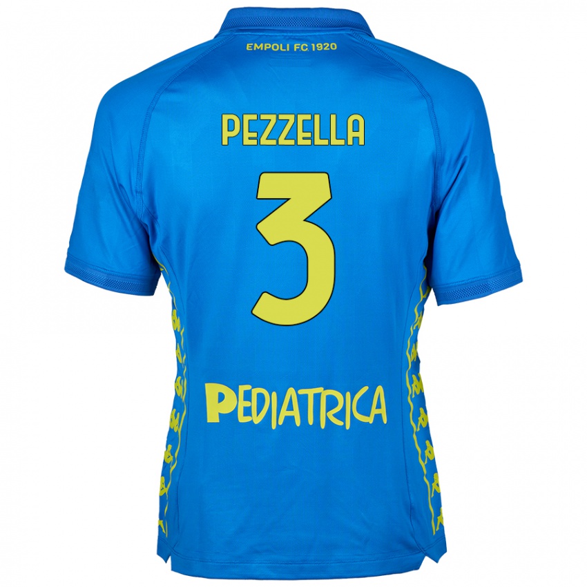 Niño Camiseta Giuseppe Pezzella #3 Azul 1ª Equipación 2024/25 La Camisa