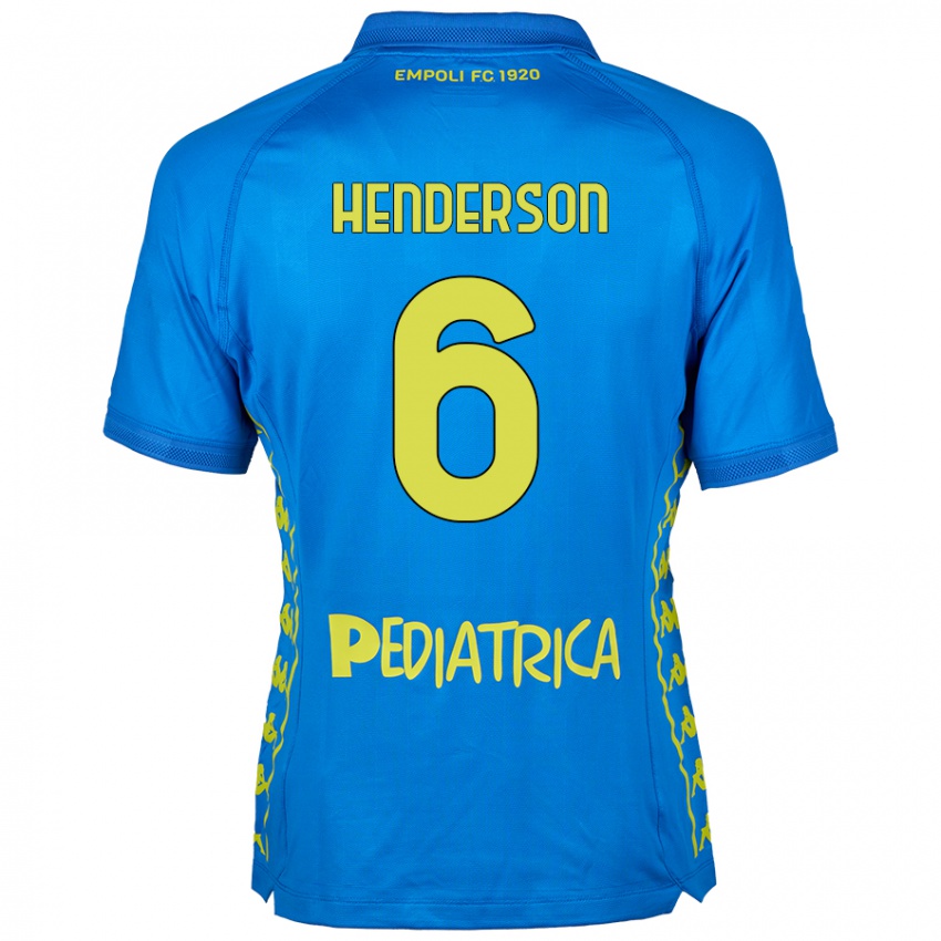 Niño Camiseta Liam Henderson #6 Azul 1ª Equipación 2024/25 La Camisa