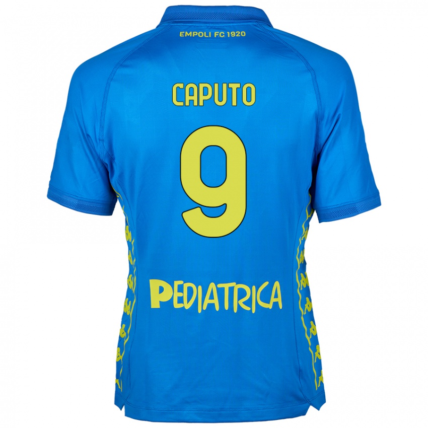 Niño Camiseta Francesco Caputo #9 Azul 1ª Equipación 2024/25 La Camisa