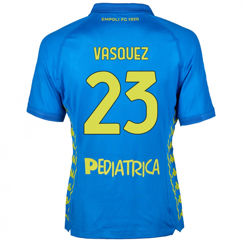 Niño Camiseta Devis Vásquez #23 Azul 1ª Equipación 2024/25 La Camisa