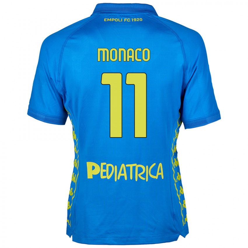 Niño Camiseta Salvatore Monaco #11 Azul 1ª Equipación 2024/25 La Camisa