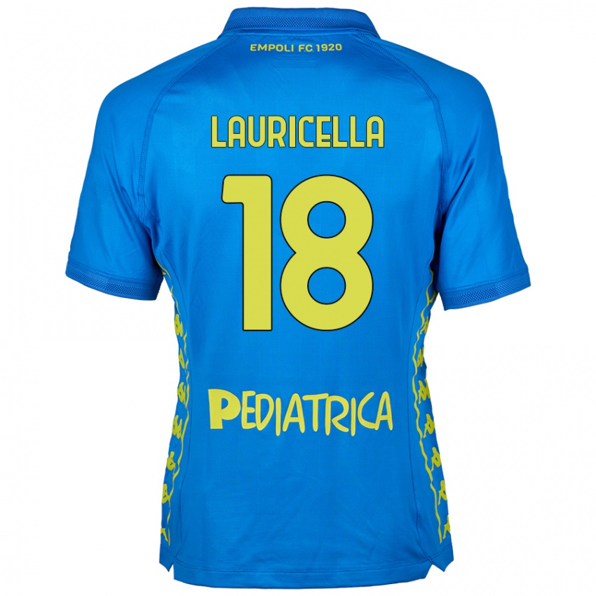 Niño Camiseta Giovanni Lauricella #18 Azul 1ª Equipación 2024/25 La Camisa