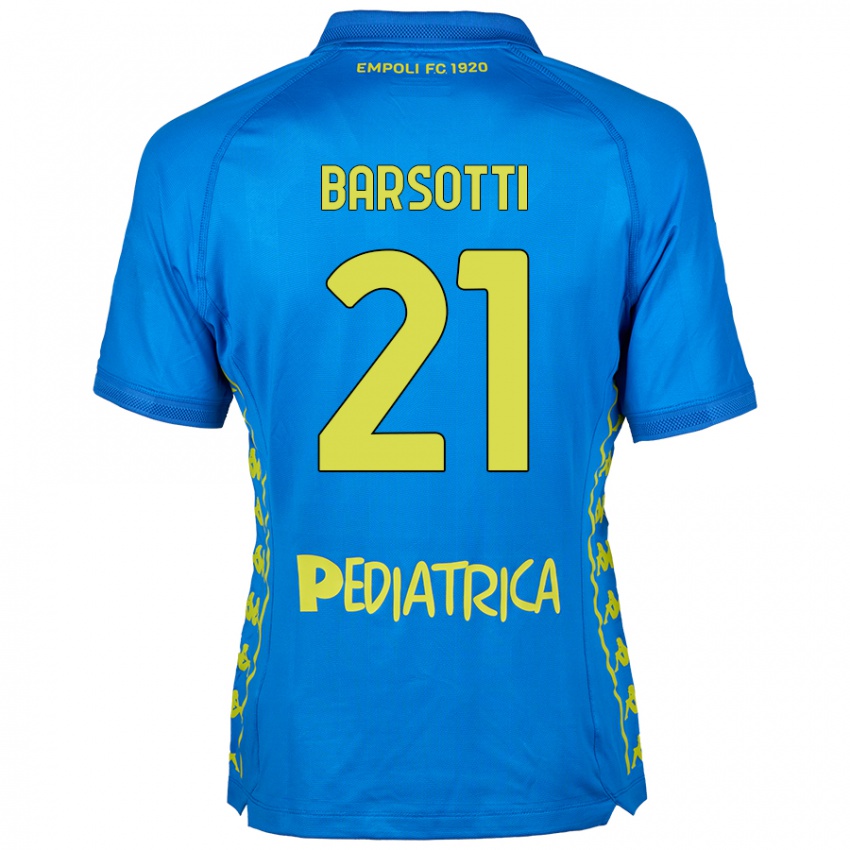 Niño Camiseta Leonardo Barsotti #21 Azul 1ª Equipación 2024/25 La Camisa