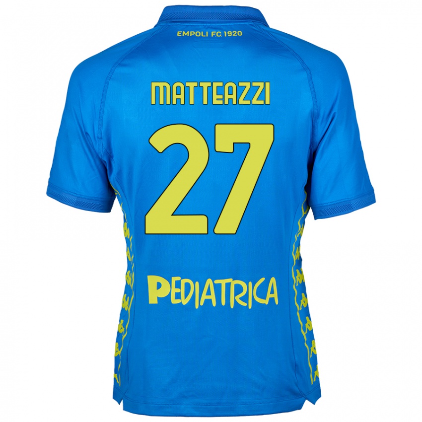 Niño Camiseta Ernesto Matteazzi #27 Azul 1ª Equipación 2024/25 La Camisa