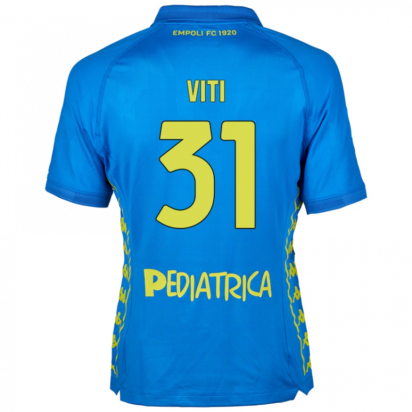 Niño Camiseta Vittorio Viti #31 Azul 1ª Equipación 2024/25 La Camisa