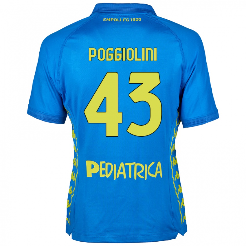 Niño Camiseta Duccio Poggiolini #43 Azul 1ª Equipación 2024/25 La Camisa